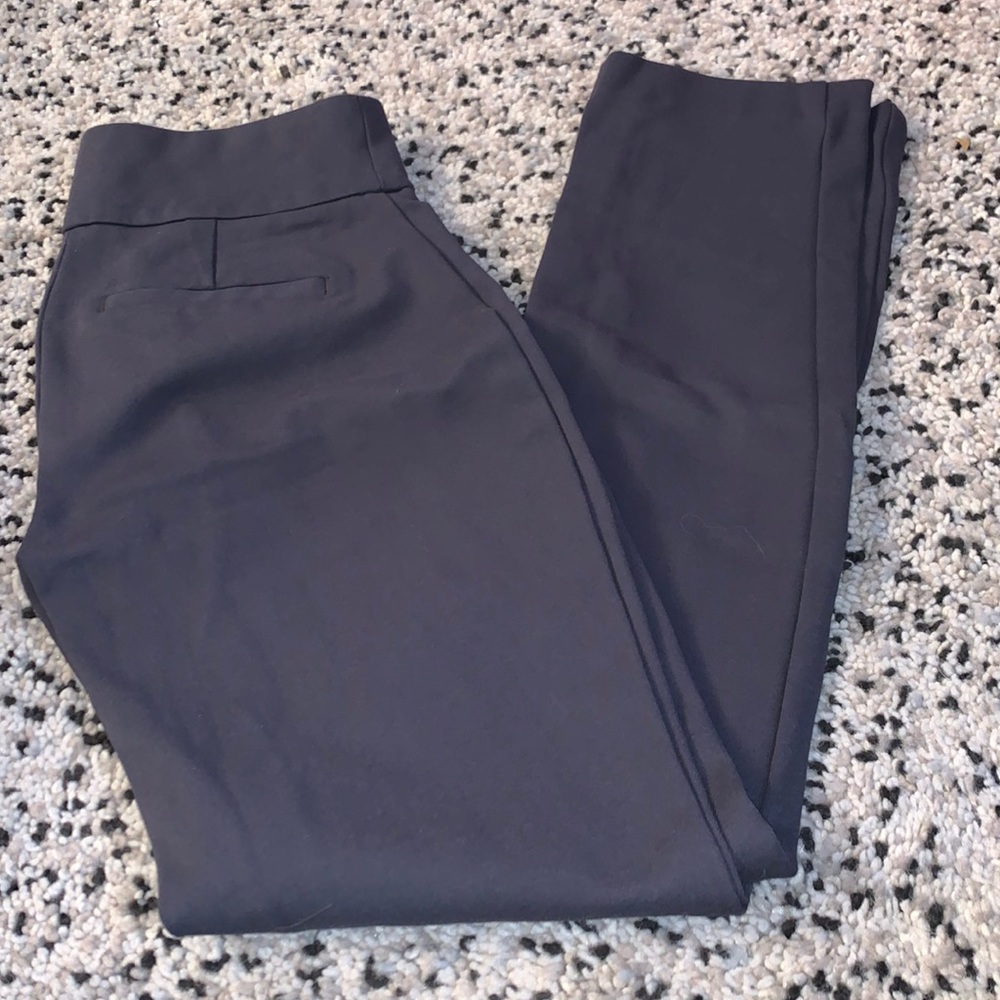 Express - charcoal grey, columnist high rise pants - XS